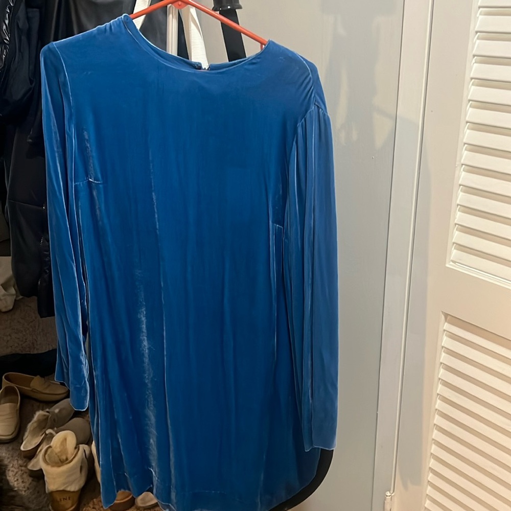 Cos velvet shift dress